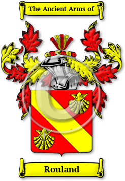 Rouland Family Crest Download (jpg) Legacy Series - 150 DPI