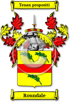 Roundale Family Crest Download (jpg) Legacy Series - 150 DPI