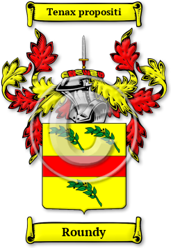 Roundy Family Crest Download (jpg) Legacy Series - 150 DPI