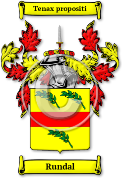 Rundal Family Crest Download (JPG) Legacy Series - 600 DPI