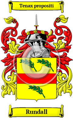 Rundall Family Crest/Coat of Arms