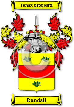 Rundall Family Crest Download (jpg) Legacy Series - 150 DPI