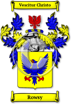 Rowsy Family Crest Download (JPG) Legacy Series - 600 DPI