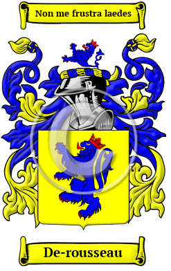 De-rousseau Family Crest Download (JPG) Heritage Series - 300 DPI