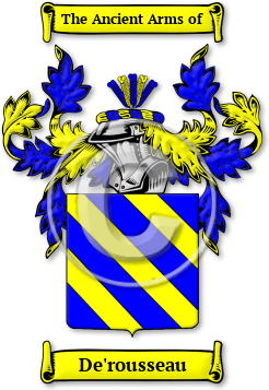 De'rousseau Family Crest Download (jpg) Legacy Series - 150 DPI