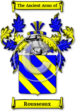Rousseaux Family Crest Download (jpg) Legacy Series - 150 DPI