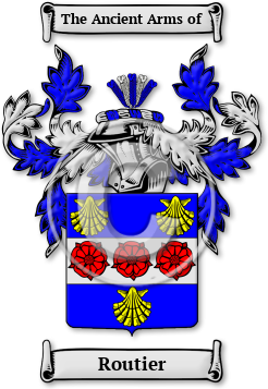 Routier Family Crest Download (jpg) Legacy Series - 150 DPI