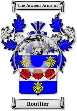Routtier Family Crest Download (jpg) Legacy Series - 150 DPI