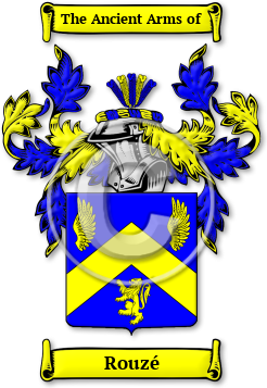 Rouzé Family Crest Download (jpg) Legacy Series - 150 DPI