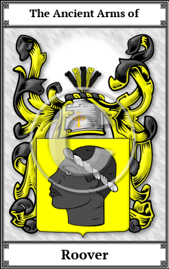 Roover Family Crest Download (JPG)  Book Plated - 150 DPI