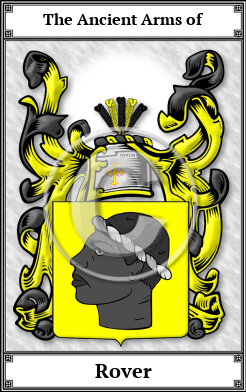 Rover Family Crest Download (JPG) Book Plated - 300 DPI