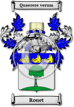 Rouet Family Crest Download (JPG) Legacy Series - 600 DPI