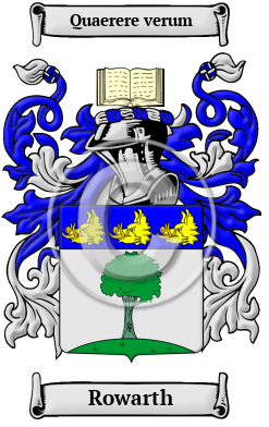 Rowarth Family Crest/Coat of Arms