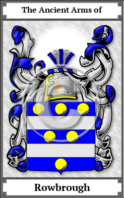 Rowbrough Family Crest Download (JPG)  Book Plated - 150 DPI