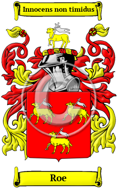 Roe Family Crest Download (JPG) Heritage Series - 600 DPI