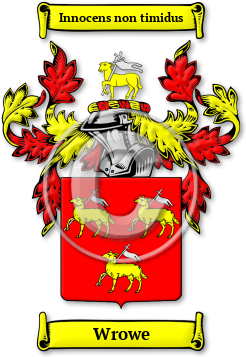 Wrowe Family Crest Download (jpg) Legacy Series - 150 DPI