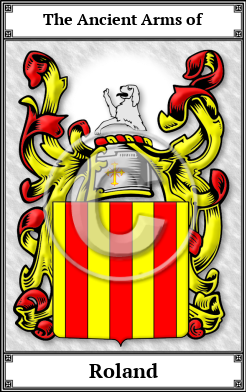 Roland Family Crest Download (JPG)  Book Plated - 150 DPI