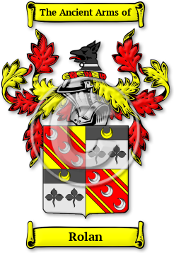 Rolan Family Crest Download (jpg) Legacy Series - 150 DPI