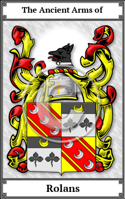 Rolans Family Crest Download (JPG)  Book Plated - 150 DPI