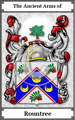 Rountree Family Crest Download (JPG)  Book Plated - 150 DPI
