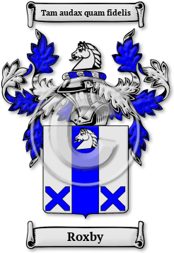 Roxby Family Crest Download (jpg) Legacy Series - 150 DPI