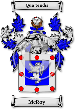 McRoy Family Crest Download (jpg) Legacy Series - 150 DPI