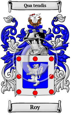 Roy Family Crest Download (JPG) Heritage Series - 600 DPI