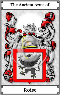 Roise Family Crest Download (JPG)  Book Plated - 150 DPI