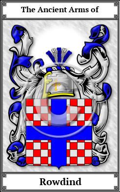 Rowdind Family Crest Download (JPG)  Book Plated - 150 DPI