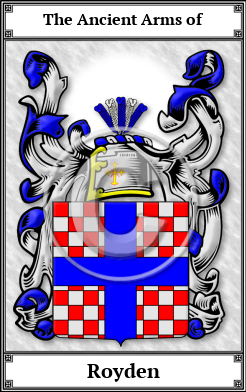 Royden Family Crest Download (JPG)  Book Plated - 150 DPI