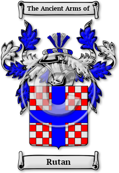 Rutan Family Crest Download (jpg) Legacy Series - 150 DPI