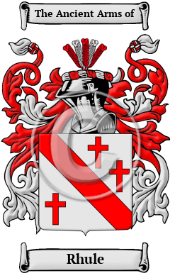 Rhule Family Crest/Coat of Arms