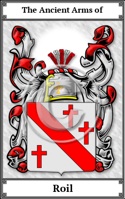 Roil Family Crest Download (JPG)  Book Plated - 150 DPI