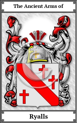Ryalls Family Crest Download (JPG)  Book Plated - 150 DPI