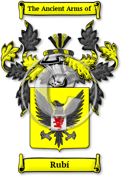 Rubí Family Crest Download (jpg) Legacy Series - 150 DPI
