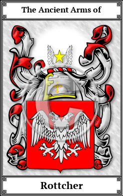 Rottcher Family Crest Download (JPG)  Book Plated - 150 DPI