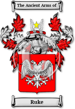 Ruke Family Crest Download (jpg) Legacy Series - 150 DPI