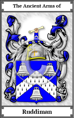 Ruddiman Family Crest Download (JPG) Book Plated - 600 DPI