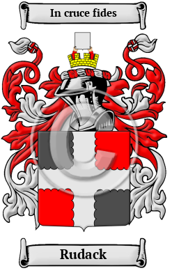 Rudack Family Crest Download (JPG) Heritage Series - 300 DPI