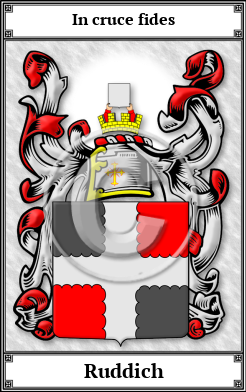 Ruddich Family Crest Download (JPG)  Book Plated - 150 DPI