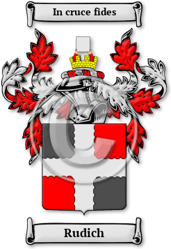 Rudich Family Crest Download (JPG) Legacy Series - 600 DPI