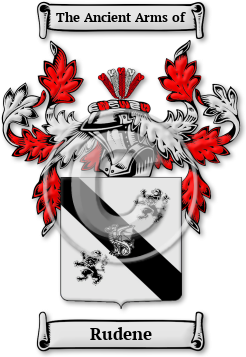 Rudene Family Crest Download (jpg) Legacy Series - 150 DPI