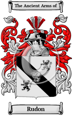 Rudon Family Crest Download (JPG) Heritage Series - 600 DPI