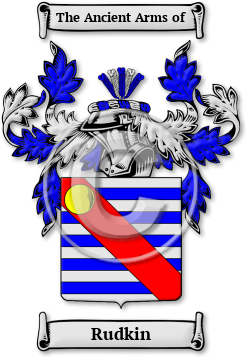 Rudkin Family Crest Download (jpg) Legacy Series - 150 DPI