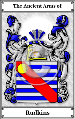 Rudkins Family Crest Download (JPG) Book Plated - 600 DPI