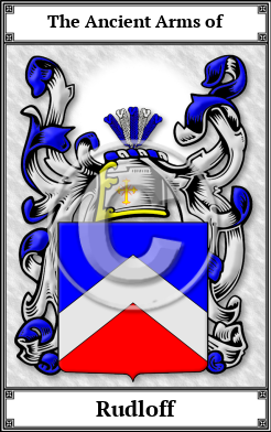 Rudloff Family Crest Download (JPG)  Book Plated - 150 DPI