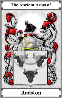 Rudston Family Crest Download (JPG)  Book Plated - 150 DPI
