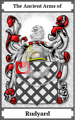 Rudyard Family Crest Download (JPG)  Book Plated - 150 DPI