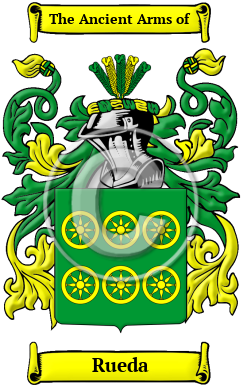 Rueda Family Crest/Coat of Arms