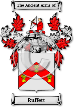 Ruffett Family Crest Download (jpg) Legacy Series - 150 DPI